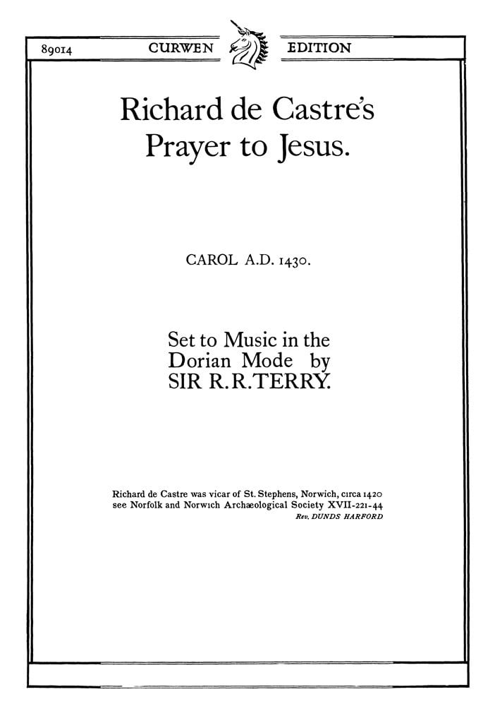 Richard De Castres Prayer To Jesus